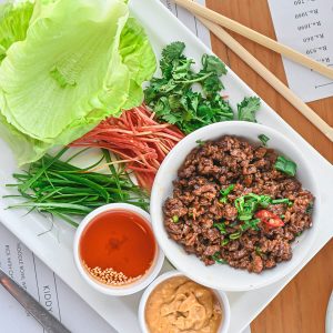 Beef Lettuce Wraps at Bamboo Union
