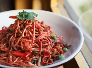 Beet Root Beef Noodle scaled | Bamboo Union